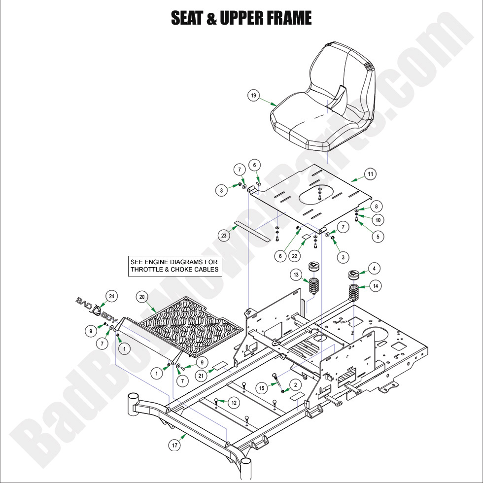 2024 MZ Rambler - Seat & Upper Frame Assembly